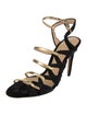 Alexandre Birman Velvet Animal Print Pumps