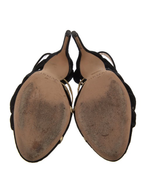 Alexandre Birman Velvet Animal Print Pumps