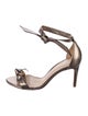 Alexandre Birman Leather Bow Accents Sandals