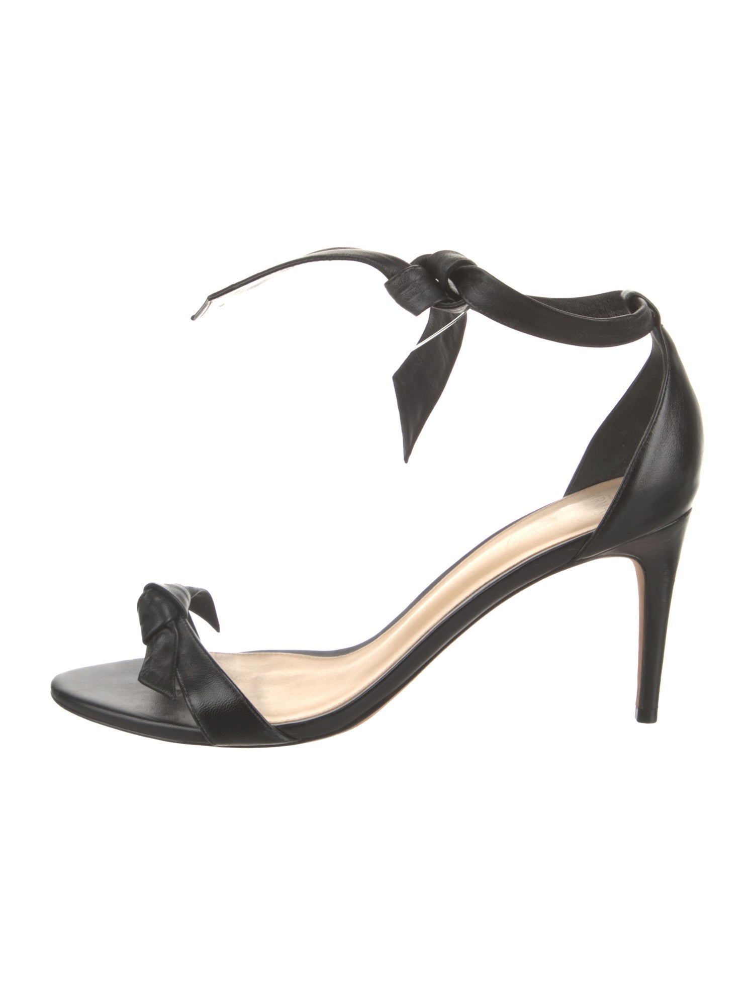 Alexandre Birman Leather Bow Accents Sandals