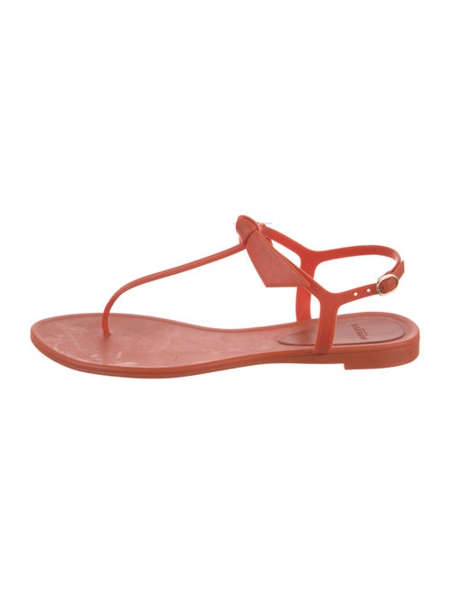 Alexandre Birman Rubber T-Strap Sandals