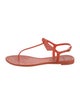 Alexandre Birman Rubber T-Strap Sandals