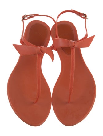 Alexandre Birman Rubber T-Strap Sandals