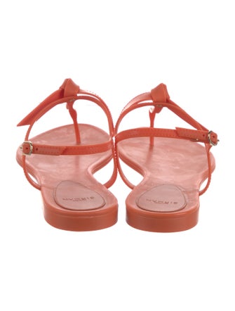 Alexandre Birman Rubber T-Strap Sandals