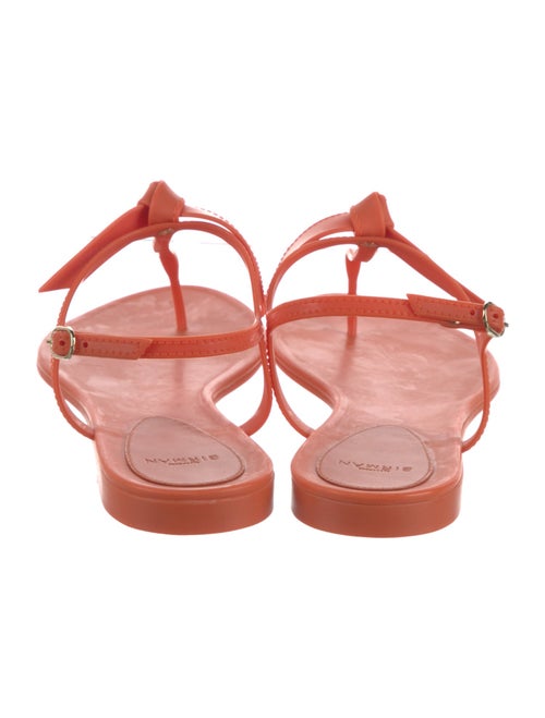 Alexandre Birman Rubber T-Strap Sandals