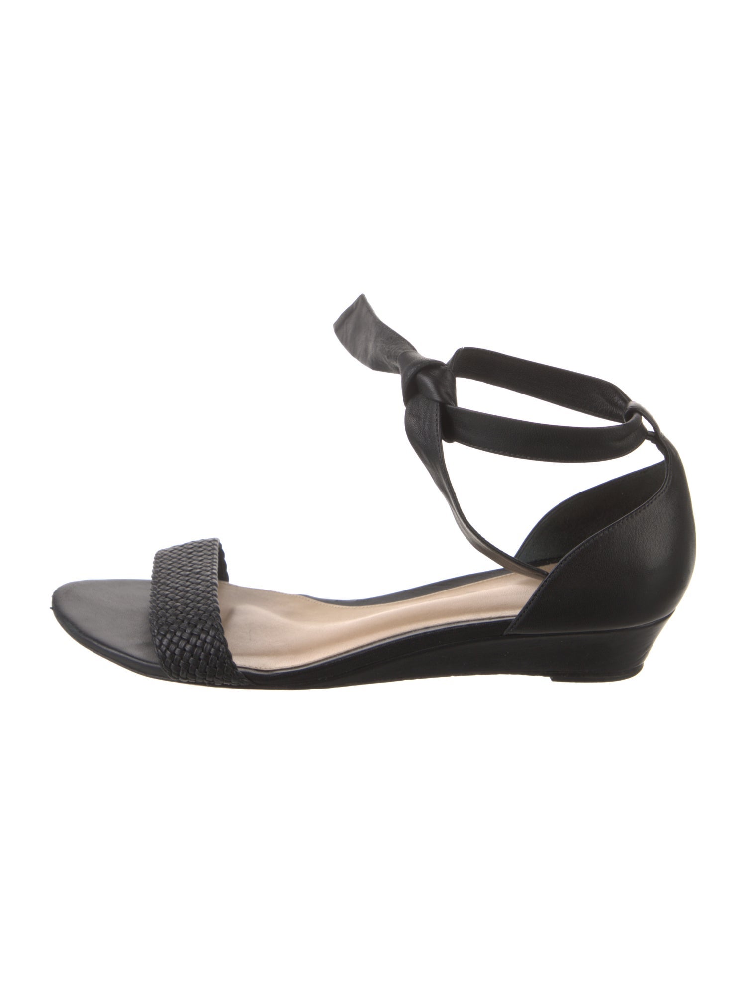 Alexandre Birman Intrecciato Weave Leather Sandals