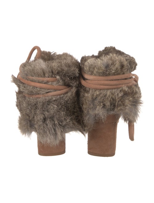 Alexandre Birman Suede Printed Lace-Up Boots