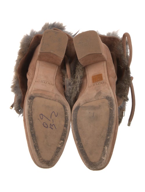 Alexandre Birman Suede Printed Lace-Up Boots