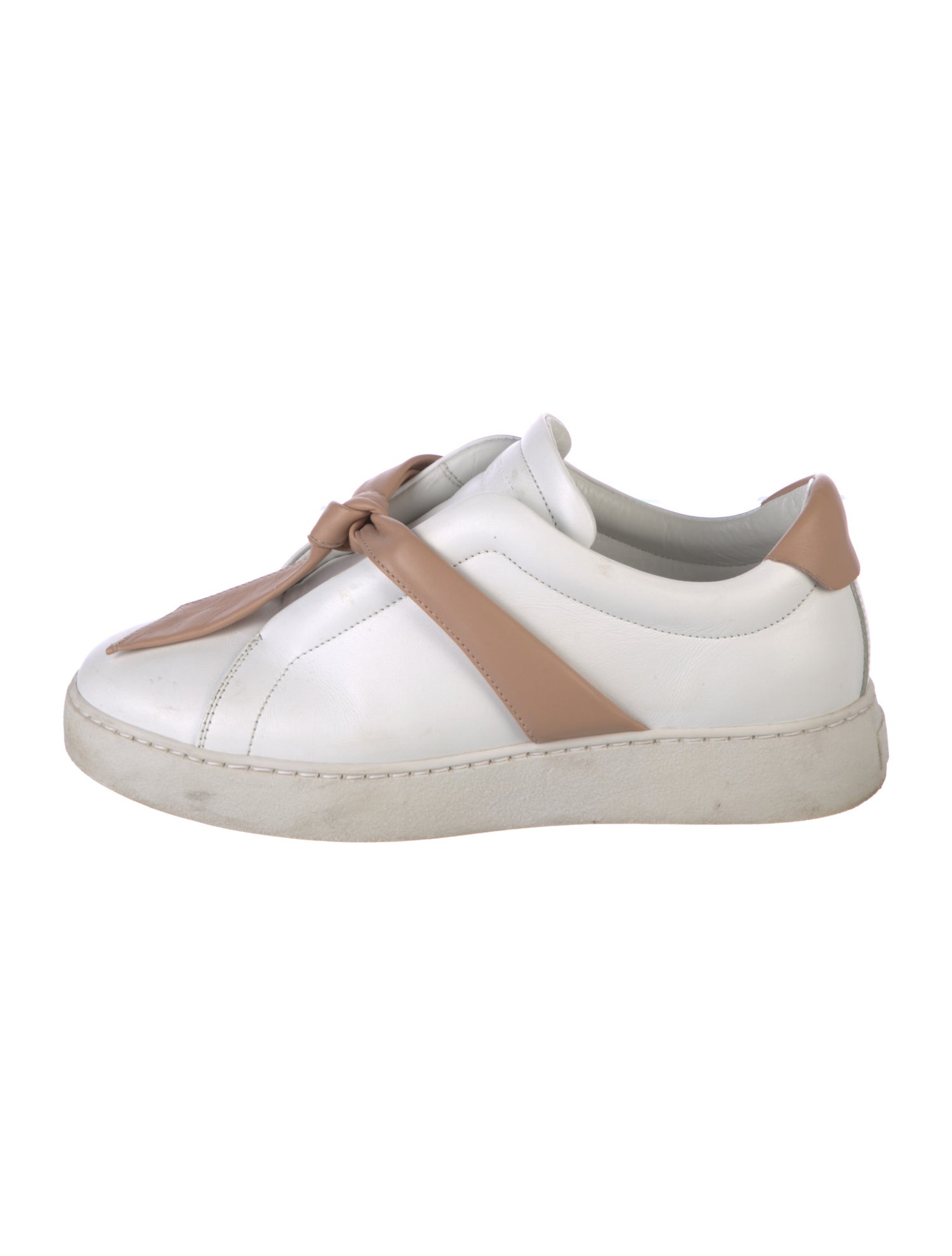 Alexandre Birman Leather Colorblock Pattern Sneakers