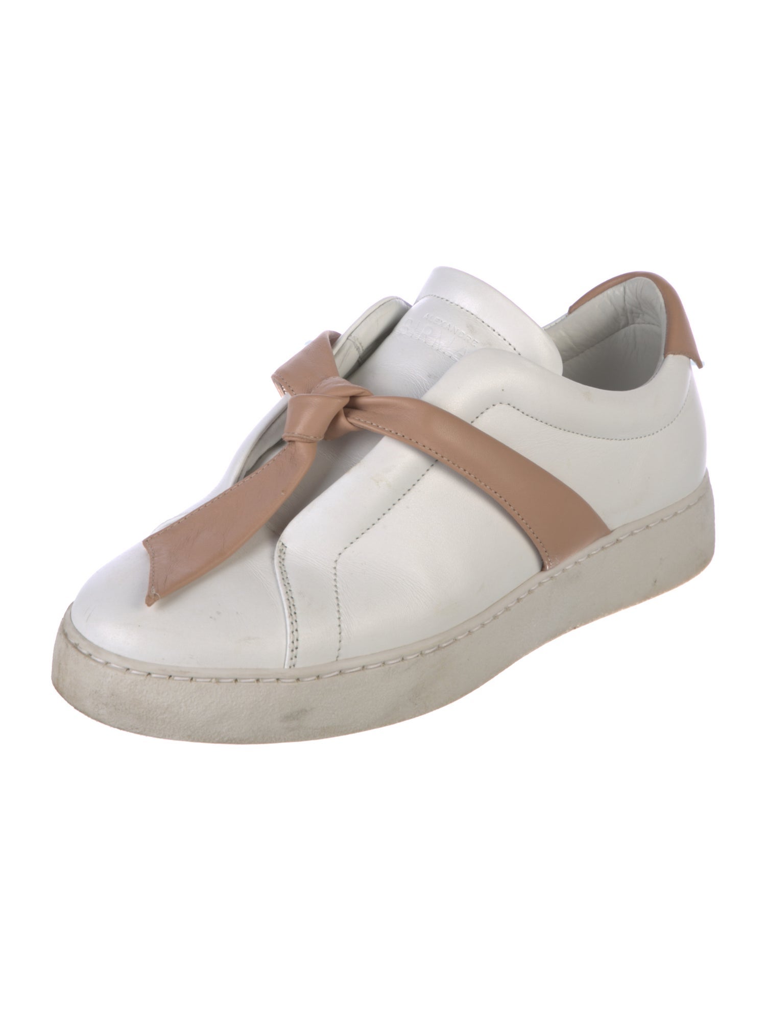 Alexandre Birman Leather Colorblock Pattern Sneakers