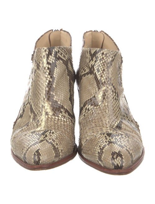 Alexandre Birman Snakeskin Animal Print Boots