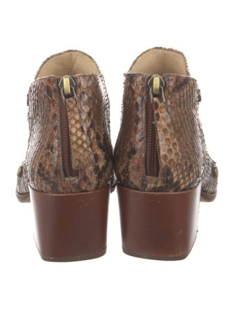 Alexandre Birman Snakeskin Animal Print Boots