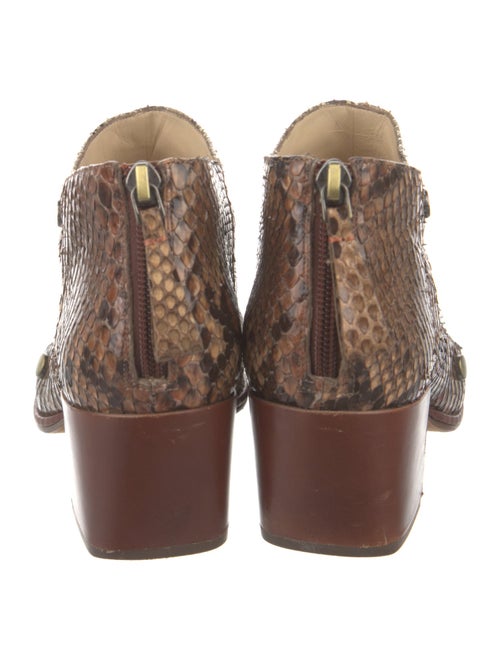 Alexandre Birman Snakeskin Animal Print Boots