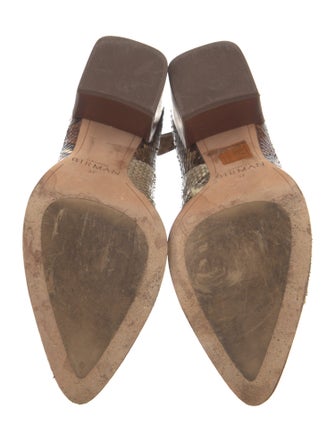 Alexandre Birman Snakeskin Animal Print Boots