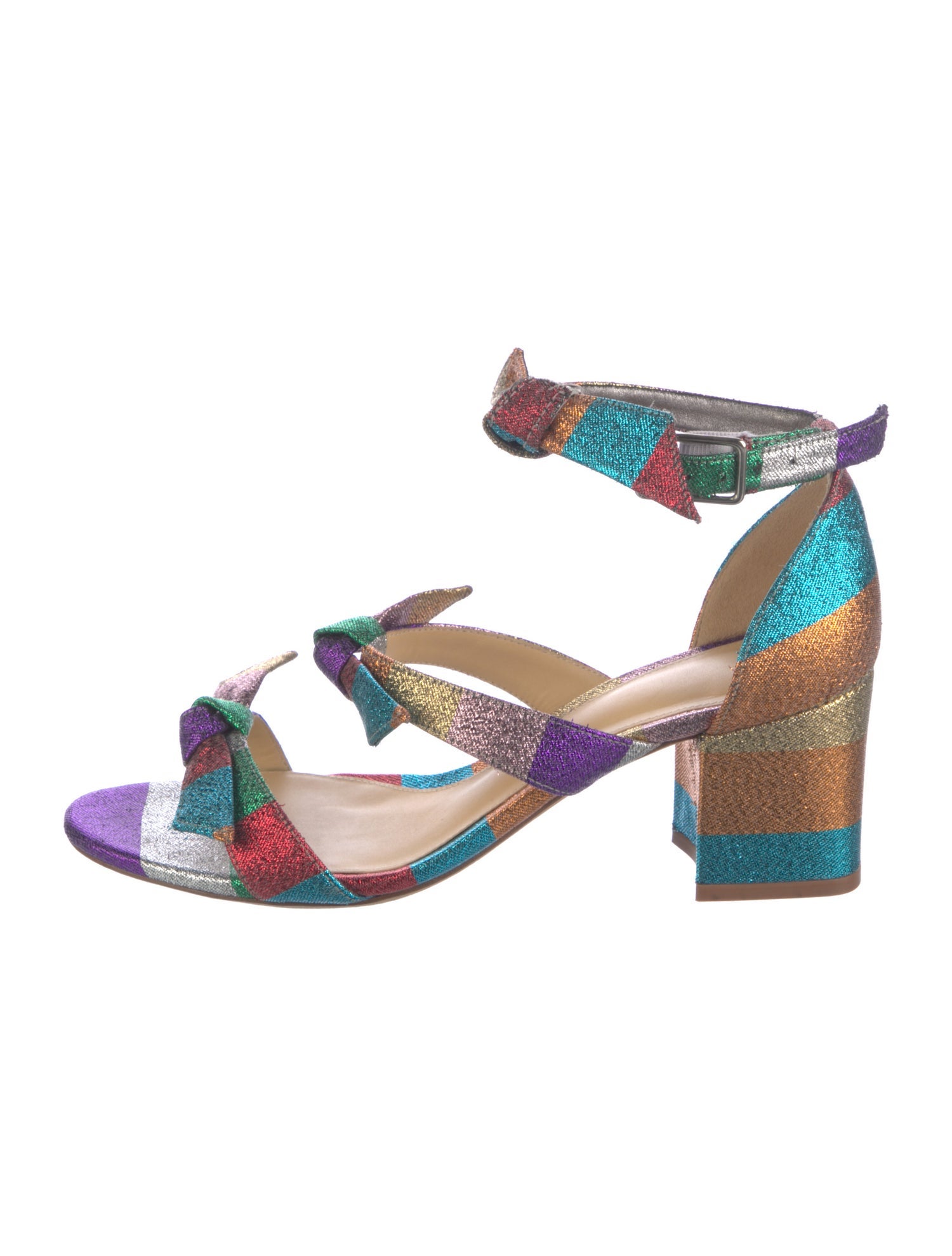 Alexandre Birman Animal Print Bow Accents Sandals