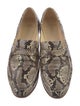 Alexandre Birman Snakeskin Animal Print Loafers