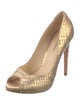 Alexandre Birman Snakeskin Animal Print Pumps