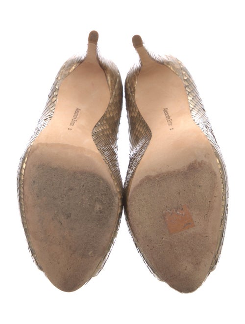 Alexandre Birman Snakeskin Animal Print Pumps