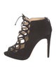 Alexandre Birman Suede Cutout Accent Pumps