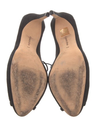 Alexandre Birman Suede Cutout Accent Pumps