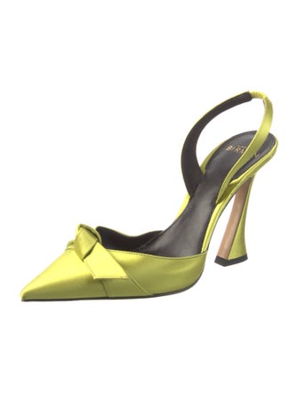 Alexandre Birman Satin Slingback Pumps