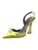 Alexandre Birman Satin Slingback Pumps