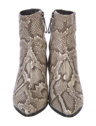 Alexandre Birman Snakeskin Animal Print Boots