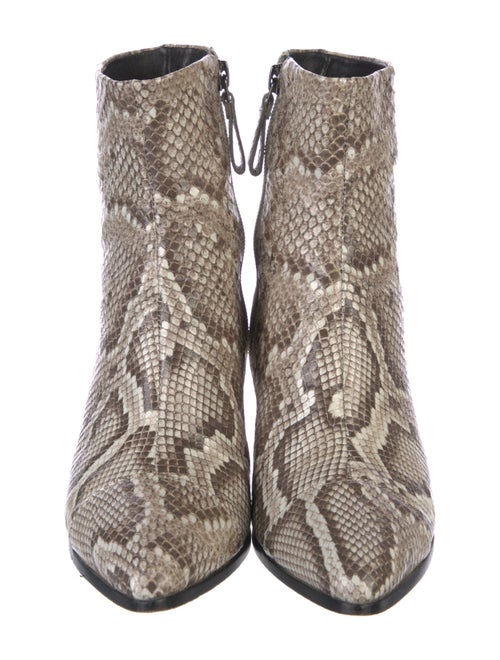 Alexandre Birman Snakeskin Animal Print Boots
