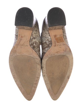 Alexandre Birman Snakeskin Animal Print Boots