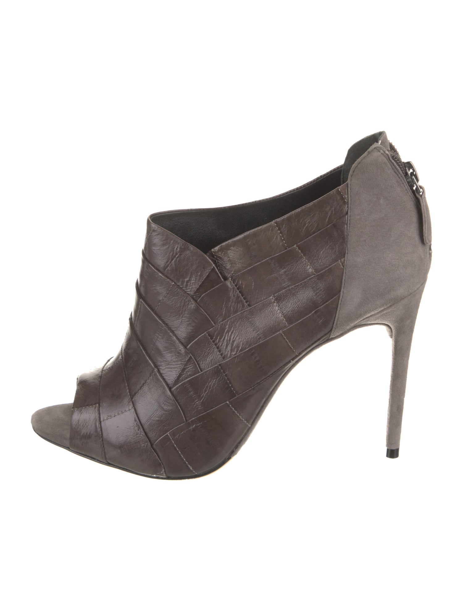 Alexandre Birman Leather Colorblock Pattern Pumps