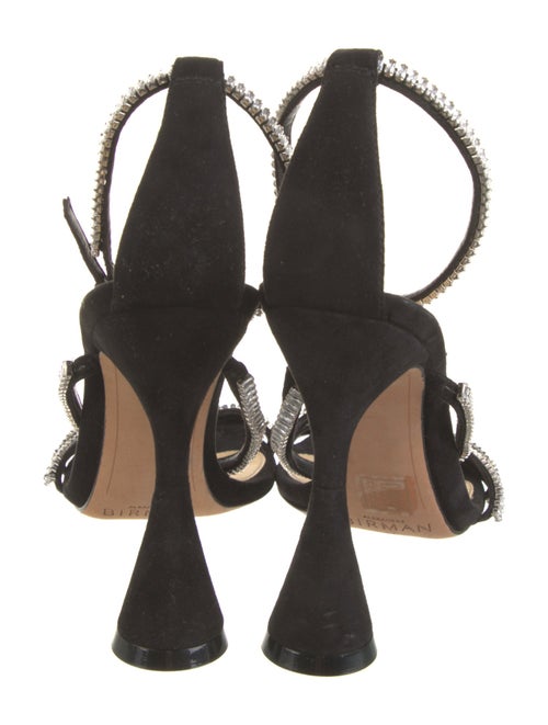 Alexandre Birman Suede Crystal Embellishments Sandals