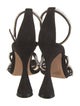 Alexandre Birman Suede Crystal Embellishments Sandals