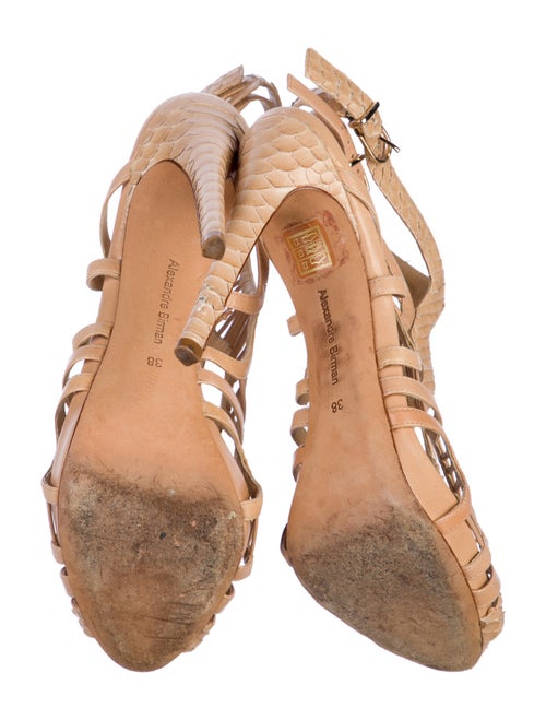 Alexandre Birman Leather T-Strap Sandals