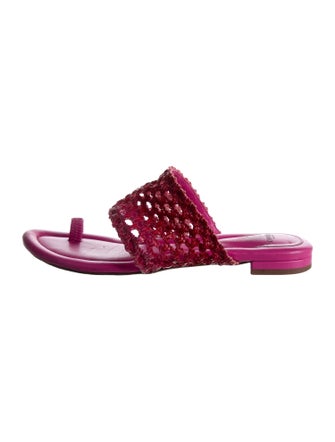 Alexandre Birman Leather Slides