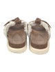 Alexandre Birman Suede Fur Trim Slides