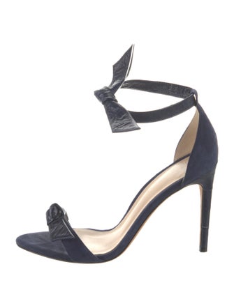 Alexandre Birman Suede Bow Accents Sandals