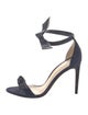Alexandre Birman Suede Bow Accents Sandals
