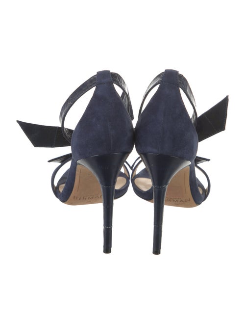 Alexandre Birman Suede Bow Accents Sandals