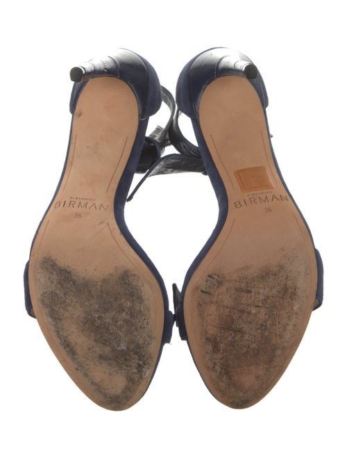 Alexandre Birman Suede Bow Accents Sandals