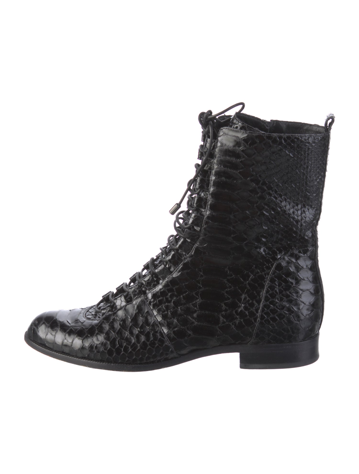 Alexandre Birman Leather Combat Boots