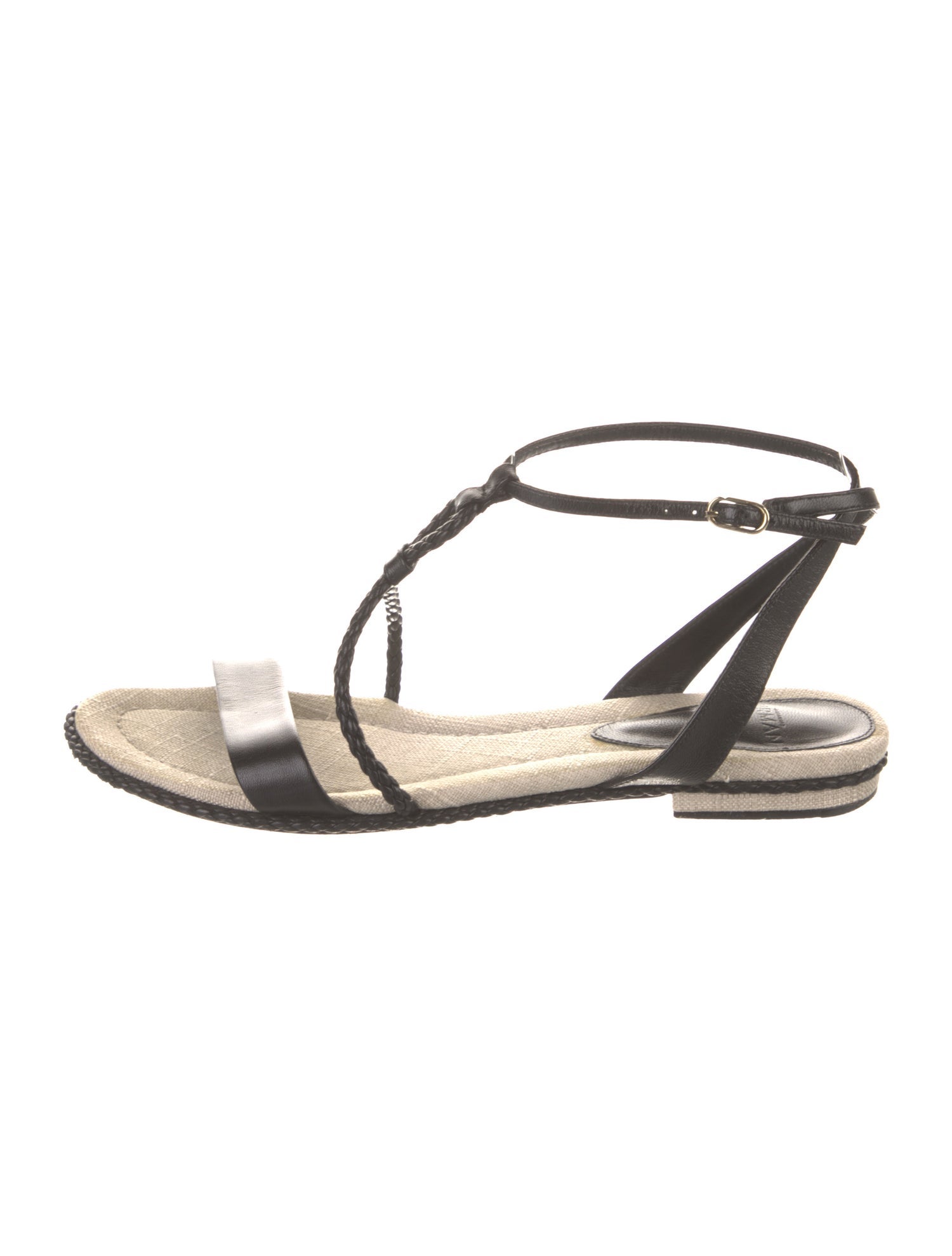 Alexandre Birman Leather T-Strap Sandals