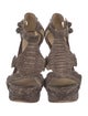 Alexandre Birman Python Gladiator Sandals