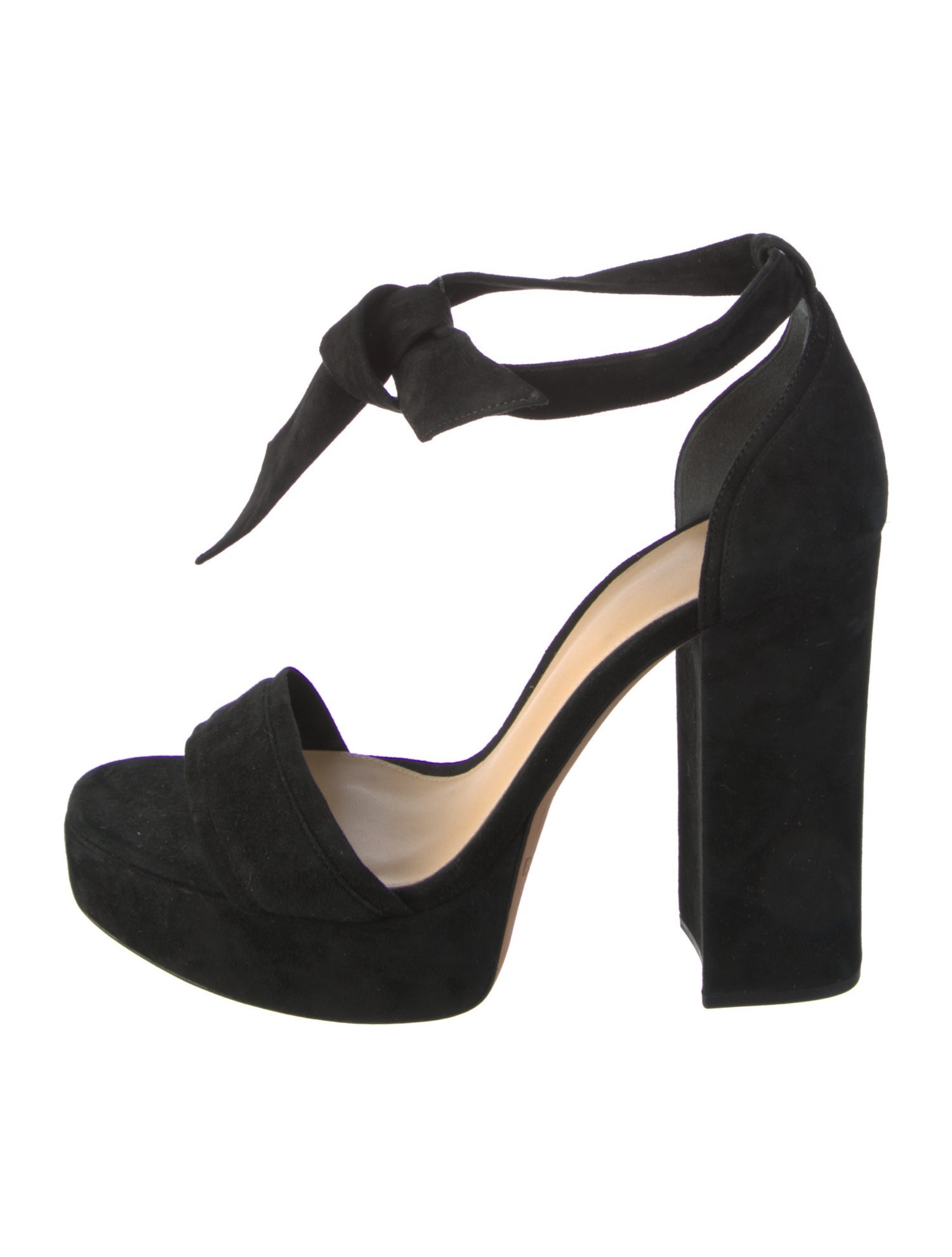 Alexandre Birman Suede Bow Accents Sandals