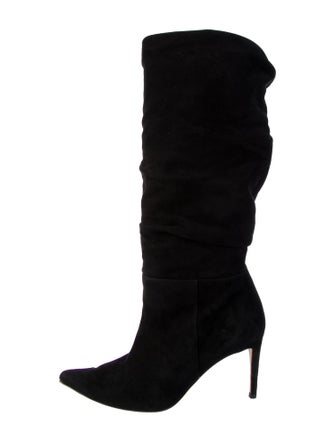 Alexandre Birman Suede Slouch Boots
