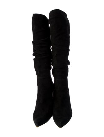 Alexandre Birman Suede Slouch Boots