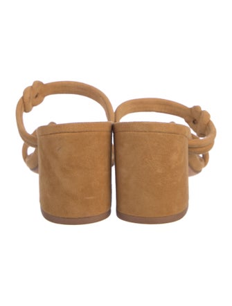 Alexandre Birman Suede Braided Accents Slides