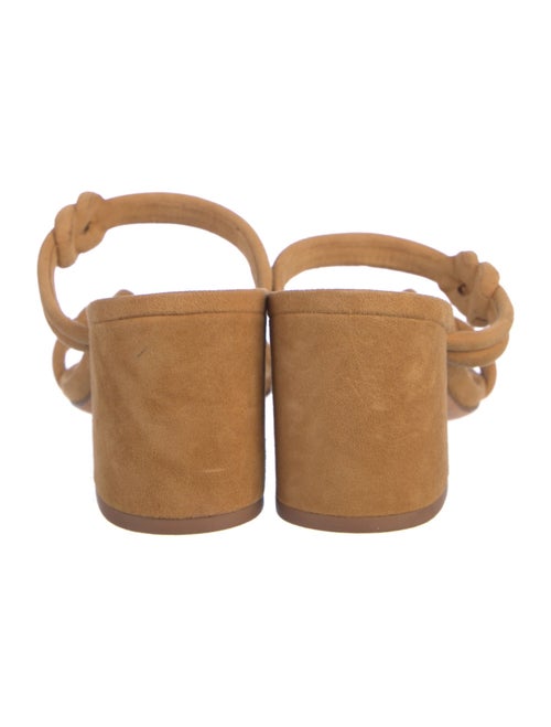 Alexandre Birman Suede Braided Accents Slides