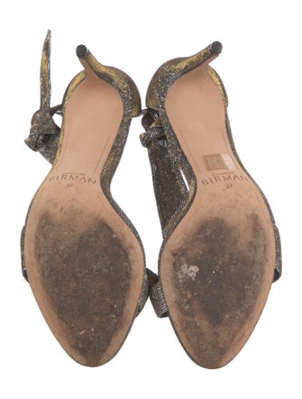 Alexandre Birman Glitter Animal Print Sandals