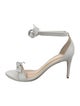 Alexandre Birman Leather Bow Accents Sandals