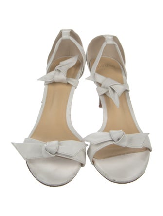 Alexandre Birman Leather Bow Accents Sandals